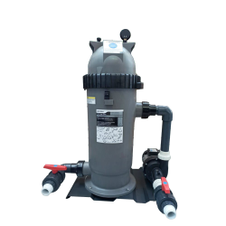 Cartridge external filtration system