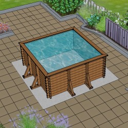 Quadratisch 2,0 x 2,0 x 1,2m