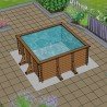 Quadratisch 5,0 x 5,0 x 1,5m