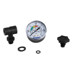 Pressure gauge with air valve
