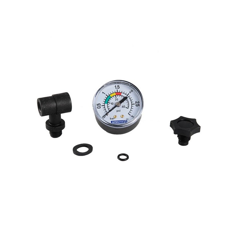 Pressure gauge with air valve