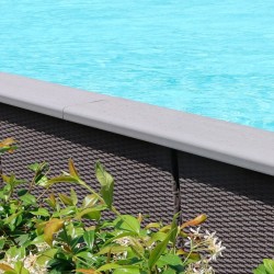 Margelle RATTAN Grise de 1,00m