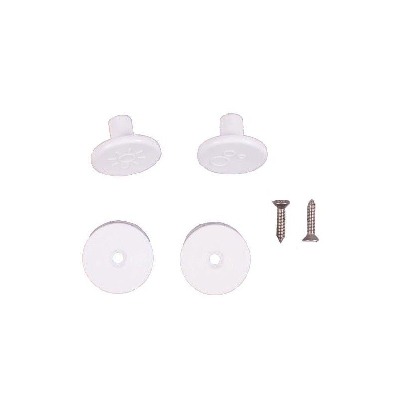 Boutons en plastique (paire)