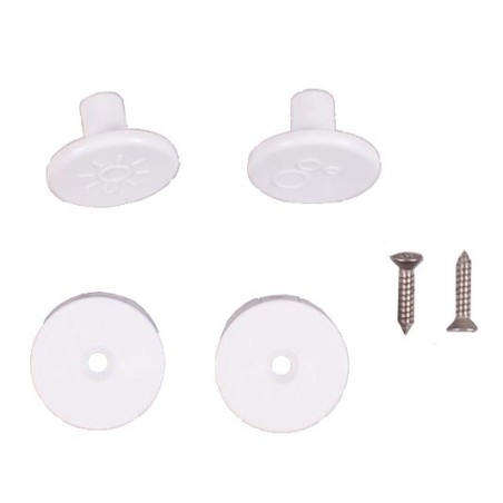 Boutons en plastique (paire)