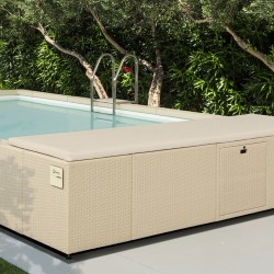 Sun lounger 93x100cm NATURAL