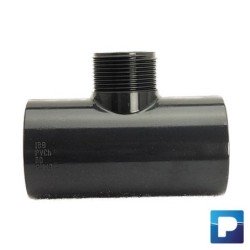 Pièce en T ø50mm x 1 1/2 ext"