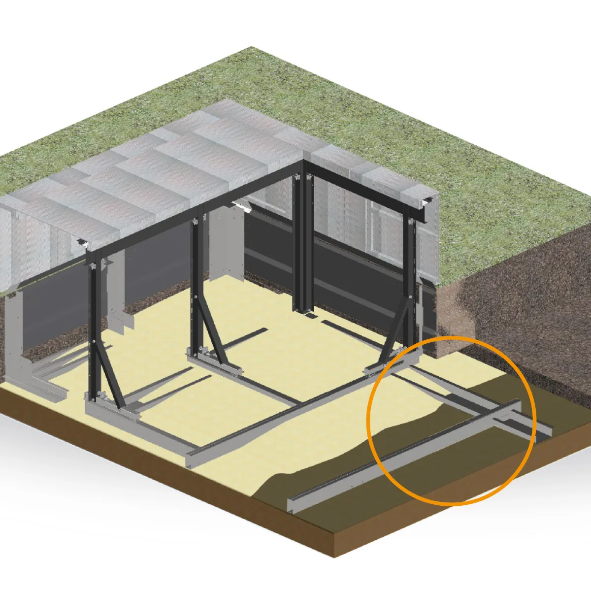 Embase Sous-structure pour montage DIVINA