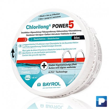 Chlorilong POWER5 Bloc de 0,65kg (Multibloc)